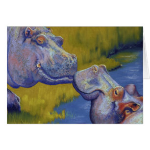 hippopotames, baiser