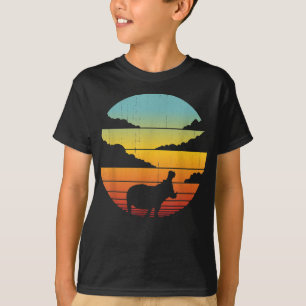 Hippopotamus 60er 70er Hippo  Hippie Lover T-Shirt