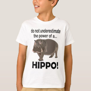 Hippopotamus Animal Funny Hippo Kids T-Shirt