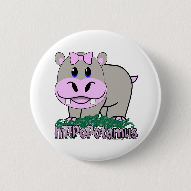 Hippopotamus Button (Vorderseite)
