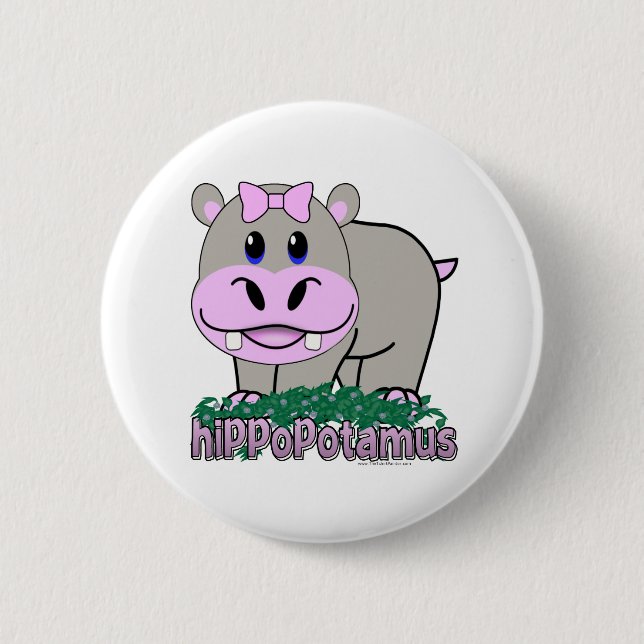 Hippopotamus Button (Vorderseite)