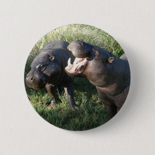 Hippopotamus Button