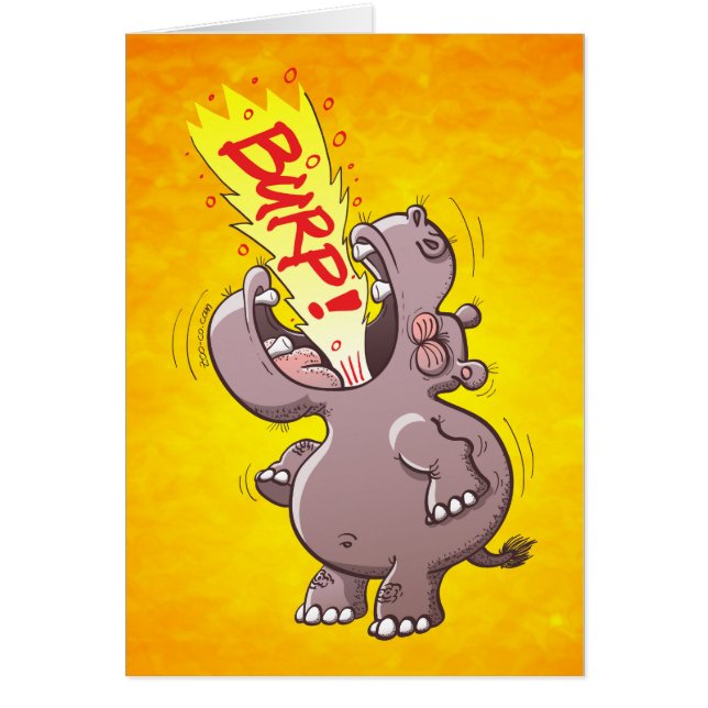 Hippopotamus, der laut Burping ist (Vorne)