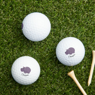 Hippopotamus-Design Golfball