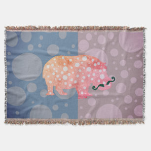 Hippopotamus & Dots Decke