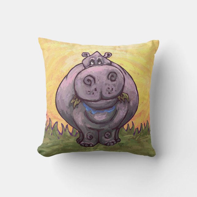 Hippopotamus-Geschenke u. Zusätze Kissen (Vorderseite)