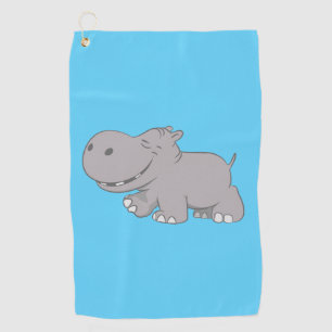 Hippopotamus Golfhandtuch