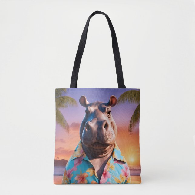 Hippopotamus Holiday Tasche (Vorderseite)