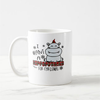Hippopotamus Ich Wollte einen Hippopotamus zu Weih Kaffeetasse