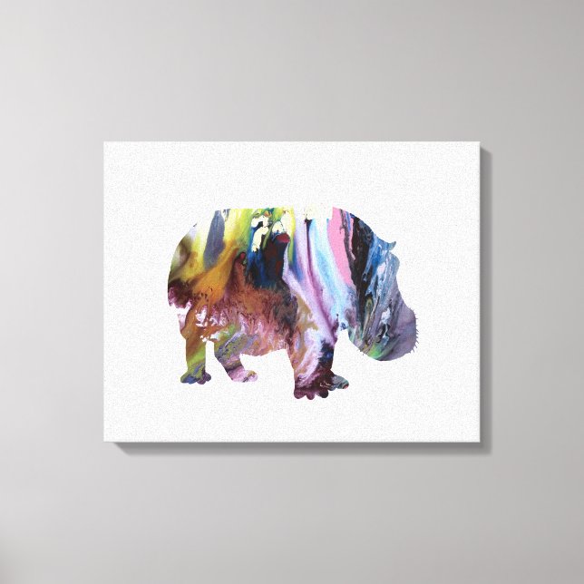 Hippopotamus Leinwanddruck (Vorderseite)