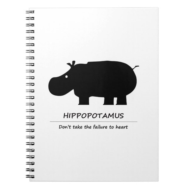 Hippopotamus Notizblock (Vorderseite)