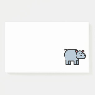 Hippopotamus Post-it Klebezettel