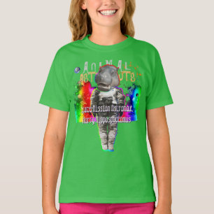 Hippopotamus-Raum-Astronaut T-Shirt
