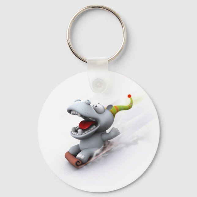 Hippopotamus Schlüsselanhänger (Vorderseite)