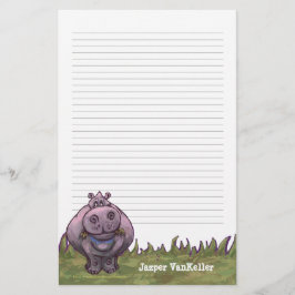 Hippopotamus-Stationierung Briefpapier