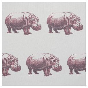 Hippopotamus Stoff