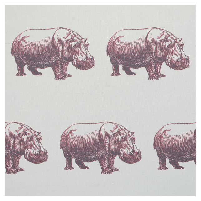 Hippopotamus Stoff (Muster)