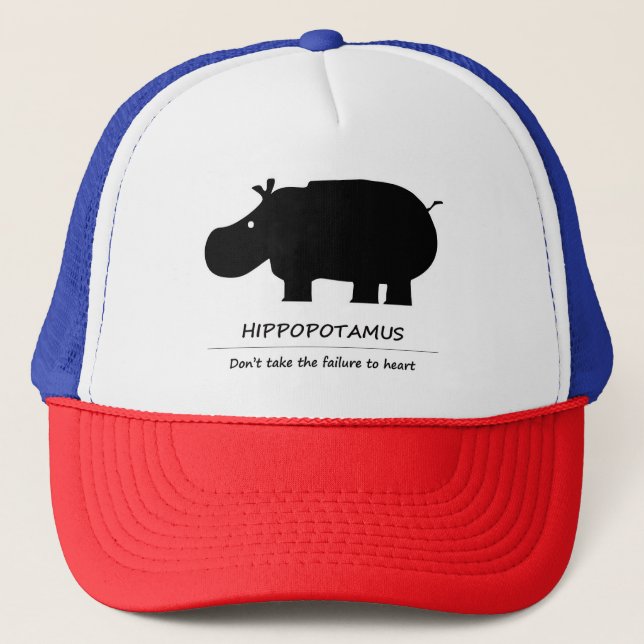 Hippopotamus Truckerkappe (Vorderseite)