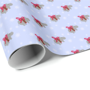 Hippopotamus Weihnachtsgeschenk Wrap Wrapping Papi Geschenkpapier