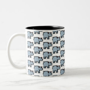 Hippopotamus Zweifarbige Tasse