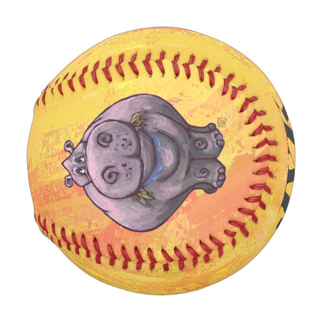 Hippopotamusgeschenke und Zubehör Baseball (Vorne Rechts)