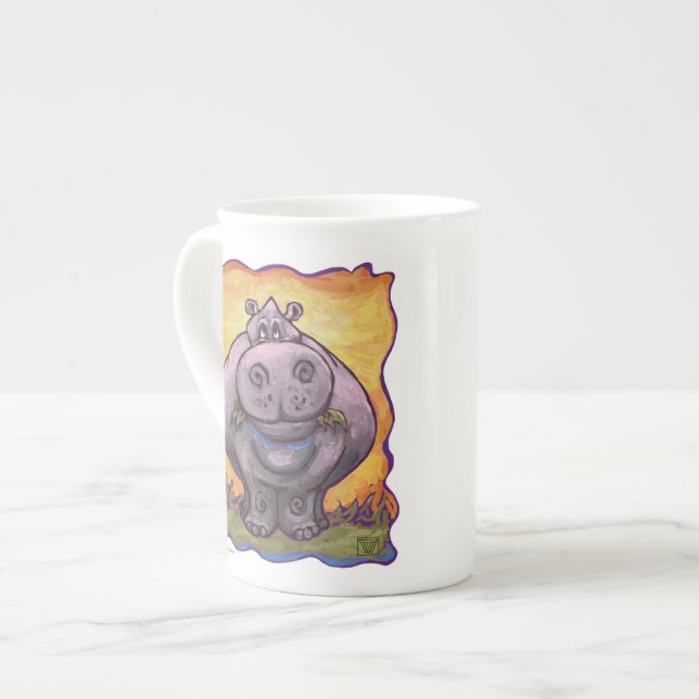 Hippopotamusgeschenke und Zubehör Prozellantasse (Vorderseite Links)