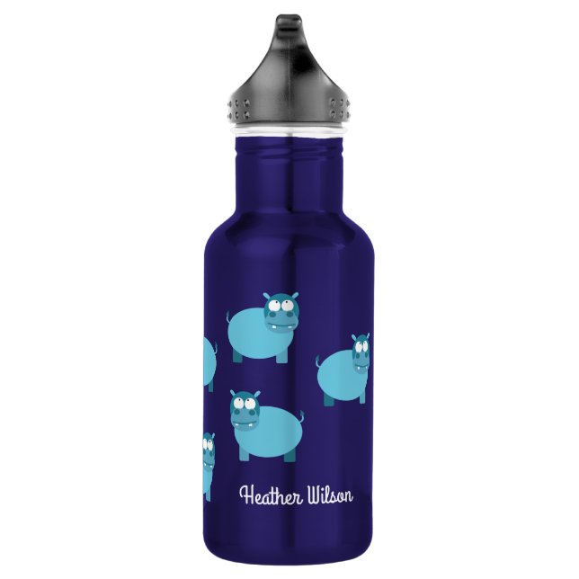 Hippos Enfants Hippopotame Bouteille d'eau avec le (Droite)