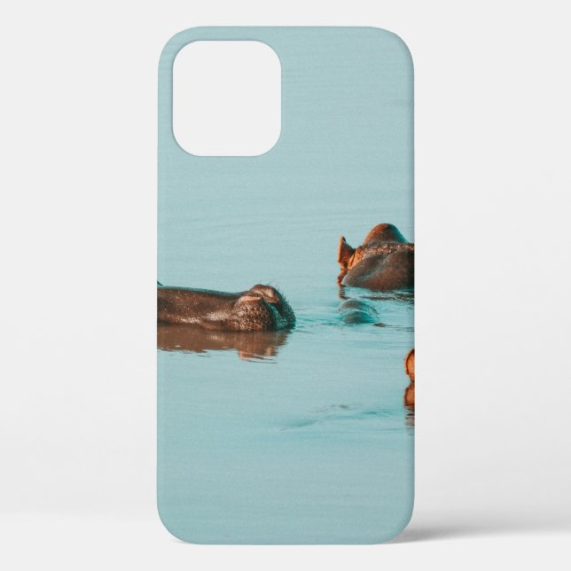 HIPPOS KÜHLEN IM DAM AB Case-Mate iPhone HÜLLE (Rückseite)