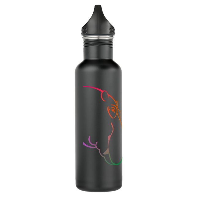 Hippos Wasserflasche Edelstahlflasche (Links)