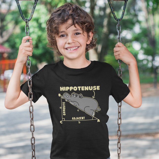 Hippotenuse  Cute Math Hippopotamus For Children T-Shirt (Von Creator hochgeladen)