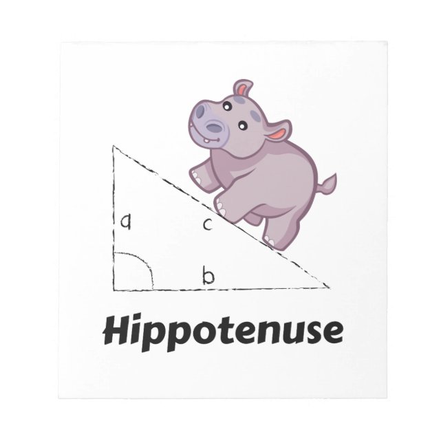 Hippotenuse Funny Math Notizblock (Vorderseite)