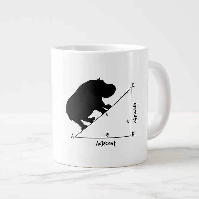 Hippotenuse Jumbo-Tasse (Vorderseite Rechts)
