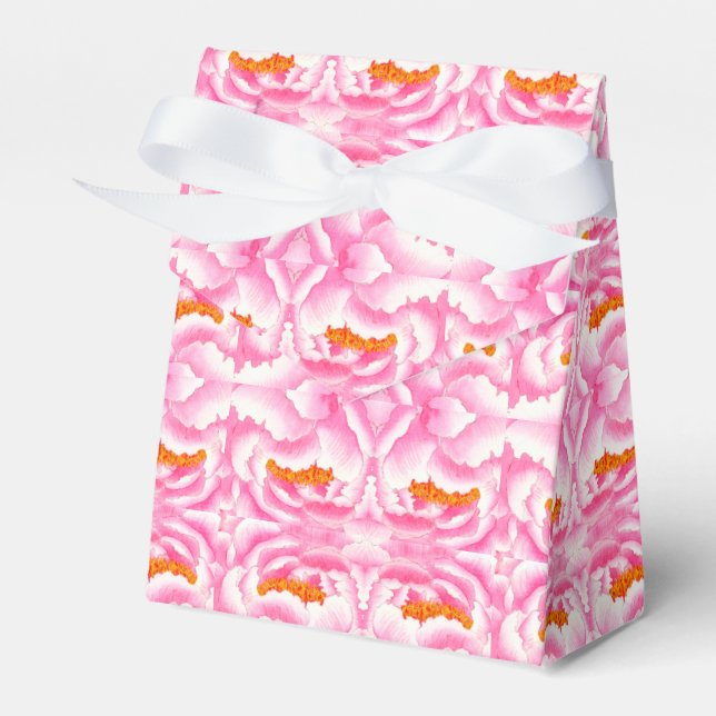 Hippy Chic Pink und Orange Krawatte Dye Geschenkschachtel (Vorderseite)