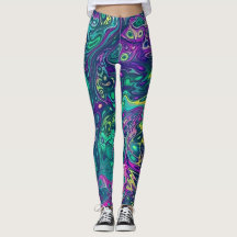 Hippy Dippy Trippy Leggings - Cool
