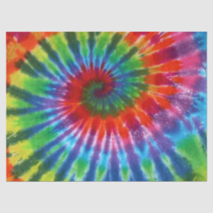 Hippy FriedensRetro 60er gefärbte Krawatte Seidenpapier
