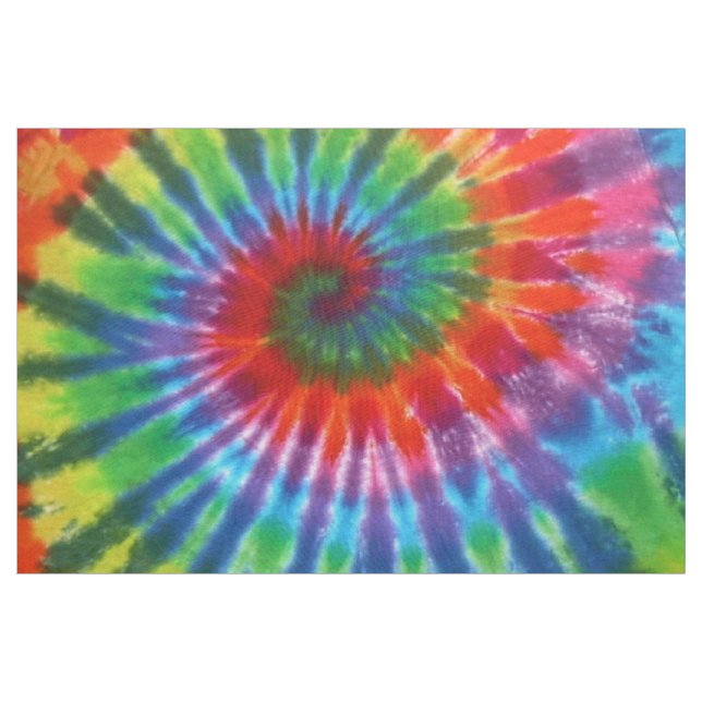 Hippy FriedensRetro 60er gefärbte Krawatte Stoff (Yard (91,4 cm))