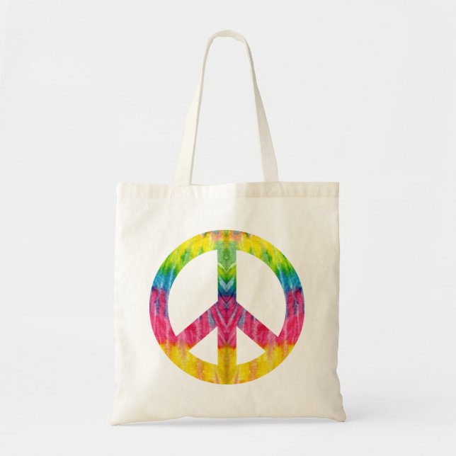 Hippy-Friedensschild Totbeutel Tragetasche (Vorne)