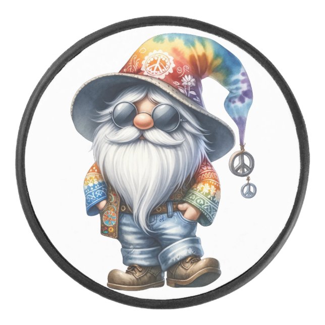 Hippy Gnome Eishockey Puck (Vorderseite)