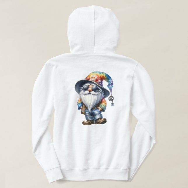 Hippy Gnome Hoodie (Design Rückseite)