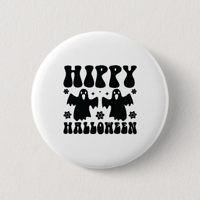 Hippy Halloween Button (Vorderseite)