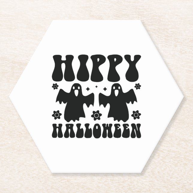 Hippy Halloween Untersetzer (Vorderseite)