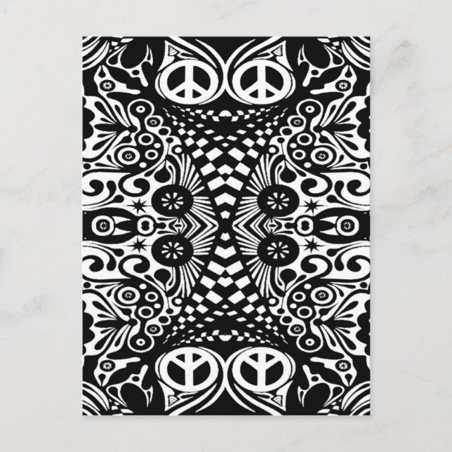 Hippy Heaven Postkarte (Vorderseite)