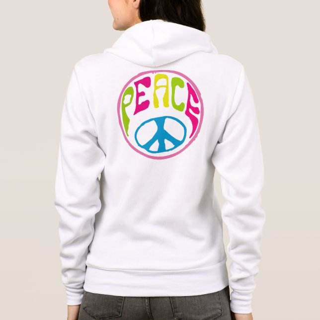 Hippy Peace Hoodie (Rückseite)