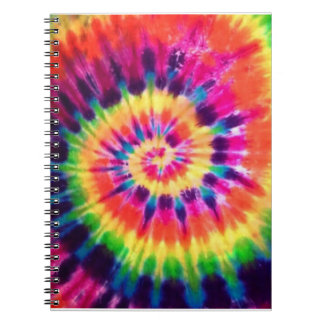 Hippy Peace Retro 60er Gefärbte Krawatte Notizblock
