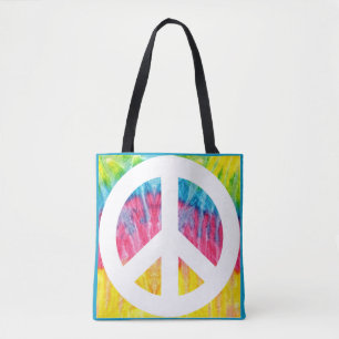 Hippy-Peace-Schild-Tasche Tasche