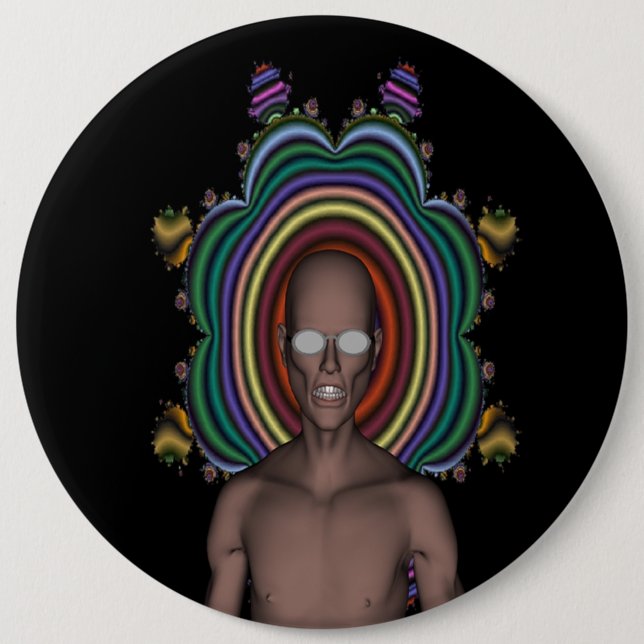 Hippy Punk Button (Vorderseite)