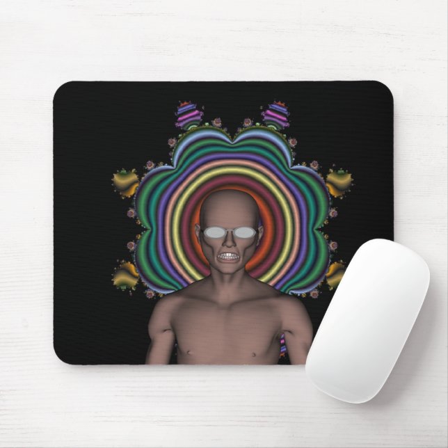 Hippy Punk Mouse Mat Mousepad (Mit Mouse)