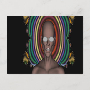 Hippy Punk Postkarte