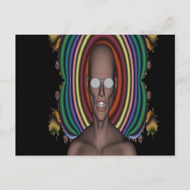Hippy Punk Postkarte (Vorderseite)