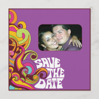Hippy-Save the Date-Foto-Einladung Save The Date